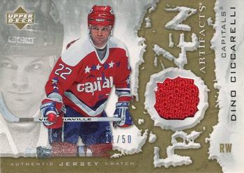 2007-08 Upper Deck Artifacts - Frozen Artifacts Gold #FA-CI Dino Ciccarelli Front