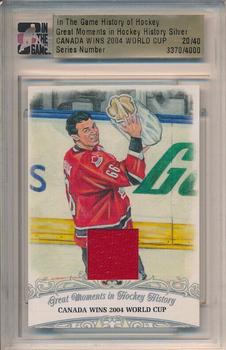 2012-13 In The Game The History of Hockey #132 Canada Wins 2004 World Cup (Mario Lemieux) Front