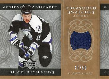 2007-08 Upper Deck Artifacts - Treasured Swatches Gold #TS-BR Brad Richards Front