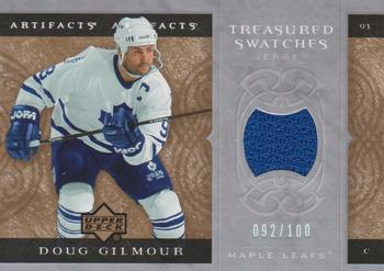 2007-08 Upper Deck Artifacts - Treasured Swatches Silver #TS-DG Doug Gilmour Front