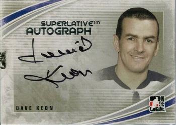 2012-13 In The Game Superlative - Autographs Silver #A-DK Dave Keon Front