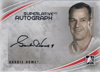 2012-13 In The Game Superlative - Autographs Silver #A-GH1 Gordie Howe  Front