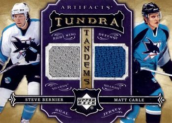 2007-08 Upper Deck Artifacts - Tundra Tandems Metallic Purple #TT-BC Steve Bernier / Matt Carle Front