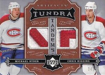 2007-08 Upper Deck Artifacts - Tundra Tandems Patches Silver #TT-RH Michael Ryder / Chris Higgins Front