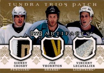2007-08 Upper Deck Artifacts - Tundra Trios Red #T3-LTC Vincent Lecavalier / Joe Thornton / Sidney Crosby Front