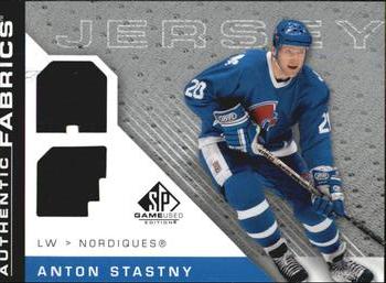 2007-08 SP Game Used - Authentic Fabrics #AF-AS Anton Stastny Front