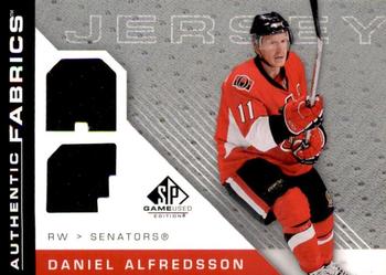 2007-08 SP Game Used - Authentic Fabrics #AF-DA Daniel Alfredsson Front