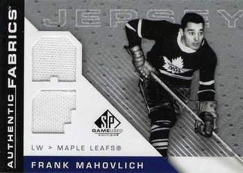 2007-08 SP Game Used - Authentic Fabrics #AF-FM Frank Mahovlich Front