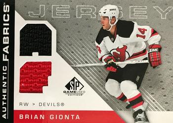 2007-08 SP Game Used - Authentic Fabrics #AF-GI Brian Gionta Front