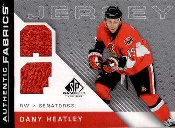 2007-08 SP Game Used - Authentic Fabrics #AF-HE Dany Heatley Front