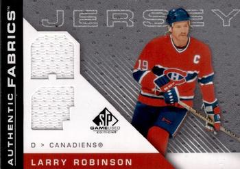 2007-08 SP Game Used - Authentic Fabrics #AF-LR Larry Robinson Front