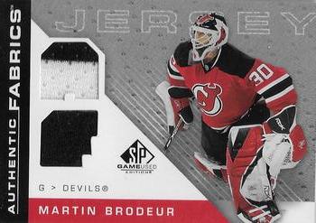 2007-08 SP Game Used - Authentic Fabrics #AF-MB Martin Brodeur Front