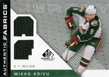 2007-08 SP Game Used - Authentic Fabrics #AF-MK Mikko Koivu Front
