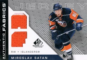 2007-08 SP Game Used - Authentic Fabrics #AF-MS Miroslav Satan Front