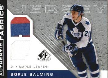 2007-08 SP Game Used - Authentic Fabrics #AF-SA Borje Salming Front