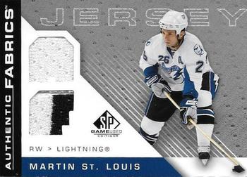 2007-08 SP Game Used - Authentic Fabrics #AF-SM Martin St. Louis Front