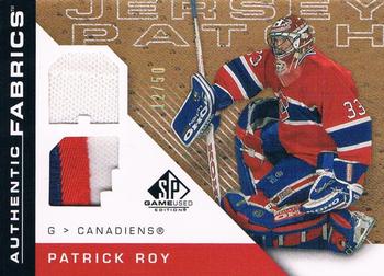 2007-08 SP Game Used - Authentic Fabrics Jersey Patch #AF-PR Patrick Roy Front