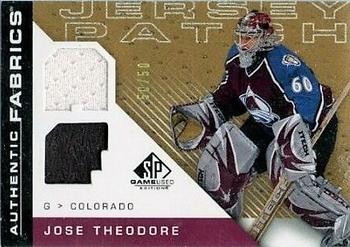 2007-08 SP Game Used - Authentic Fabrics Jersey Patch #AF-TH Jose Theodore Front