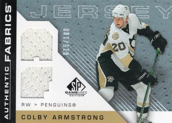 2007-08 SP Game Used - Authentic Fabrics Rainbow #AF-CA Colby Armstrong Front