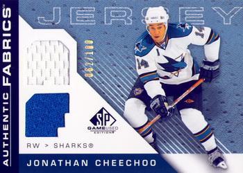 2007-08 SP Game Used - Authentic Fabrics Rainbow #AF-JC Jonathan Cheechoo Front