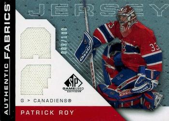 2007-08 SP Game Used - Authentic Fabrics Rainbow #AF-PR Patrick Roy Front