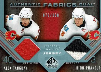 2007-08 SP Game Used - Authentic Fabrics Duals #AF2-AD Alex Tanguay / Dion Phaneuf Front