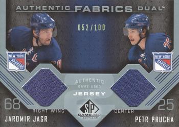 2007-08 SP Game Used - Authentic Fabrics Duals #AF2-JP Jaromir Jagr / Petr Prucha Front