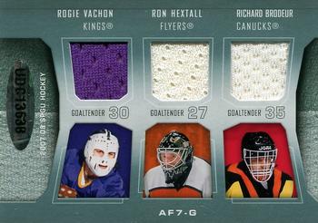 2007-08 SP Game Used - Authentic Fabrics Sevens #AF7-G Patrick Roy / Grant Fuhr / Gerry Cheevers / Rogie Vachon / Billy Smith / Ron Hextall / Richard Brodeur Back