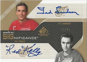 2007-08 SP Game Used - Extra SIGnificance #XS-LK Red Kelly / Ted Lindsay Front