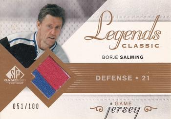 2007-08 SP Game Used - Legends Classic Game Jersey #HGJ-SA Borje Salming Front