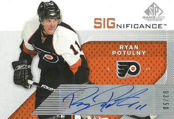 2007-08 SP Game Used - SIGnificance #S-RP Ryan Potulny Front