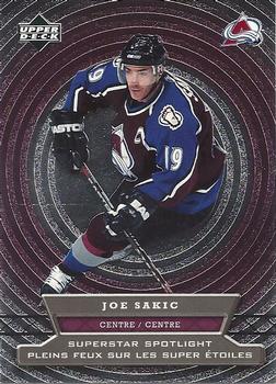 Joe Sakic Hockey Card 2007-08 UD Mini Jersey Collection #25 Joe Sakic