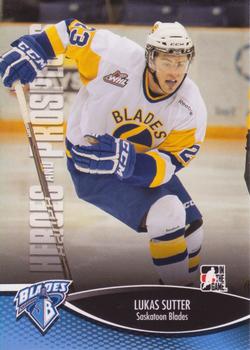 2012-13 In The Game Heroes and Prospects #141 Lukas Sutter Front