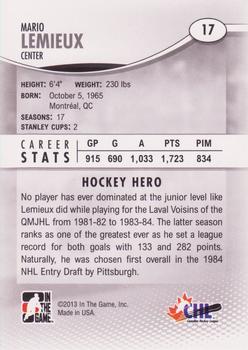 2012-13 In The Game Heroes and Prospects #17 Mario Lemieux Back