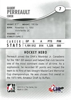 2012-13 In The Game Heroes and Prospects #7 Gilbert Perreault Back