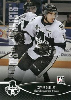 2012-13 In The Game Heroes and Prospects #91 Xavier Ouellet Front