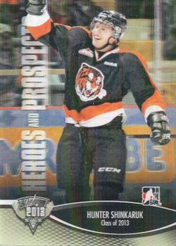 2012-13 In The Game Heroes and Prospects #165 Hunter Shinkaruk Front