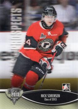 2012-13 In The Game Heroes and Prospects #168 Nick Sorensen Front