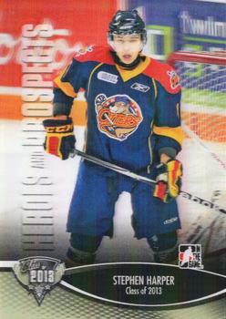 2012-13 In The Game Heroes and Prospects #184 Stephen Harper Front