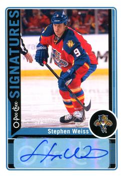 2012-13 O-Pee-Chee - Signatures #OPC-SW Stephen Weiss Front
