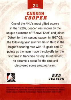 2012-13 In The Game Motown Madness #24 Carson Cooper Back