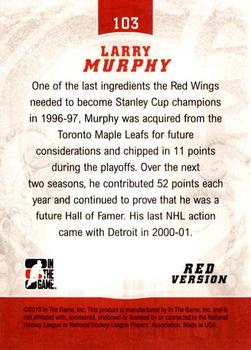2012-13 In The Game Motown Madness #103 Larry Murphy Back