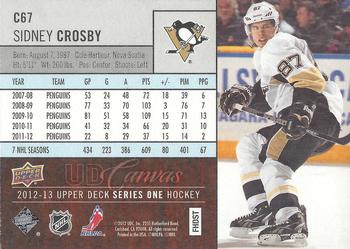 2012-13 Upper Deck - UD Canvas #C67 Sidney Crosby Back