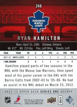 2012-13 Upper Deck - UD Exclusives #248 Ryan Hamilton Back