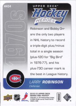 2012-13 Upper Deck - Hockey Heroes: 1970s #HH34 Larry Robinson Back
