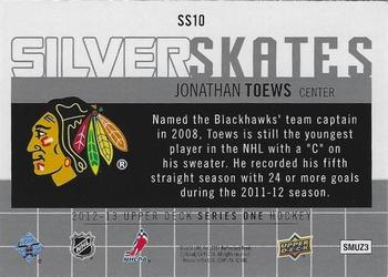 2012-13 Upper Deck - Silver Skates #SS10 Jonathan Toews Back