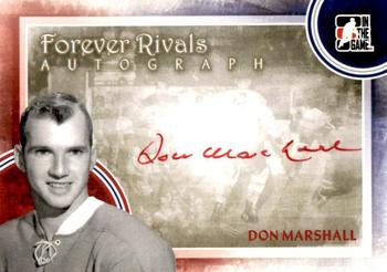 2012-13 In The Game Forever Rivals - Autographs #A-DMA Don Marshall Front