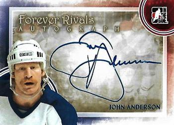 2012-13 In The Game Forever Rivals - Autographs #A-JA John Anderson Front