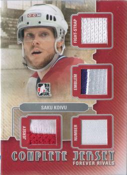 2012-13 In The Game Forever Rivals - Complete Jersey Silver #CJ-04 Saku Koivu Front