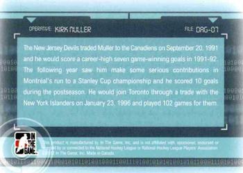 2012-13 In The Game Forever Rivals - Double Agents #DAG-07 Kirk Muller Back